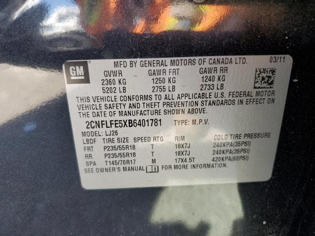 Photo 14 from auction – 2011 CHEVROLET EQUINOX LT with VIN 2CNFLFE5XB6401781