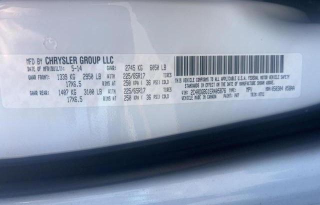 Photo 10 from auction – 2014 DODGE GRAND CARA with VIN 2C4RDGBG1ER405876
