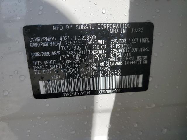 Photo 14 from auction – 2023 SUBARU FORESTER W with VIN JF2SKAMC8PH428568