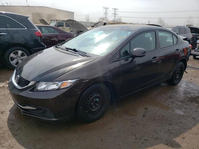 HONDA CIVIC LX 2013 with VIN 19XFB2F59DE009182 - Photo from auction