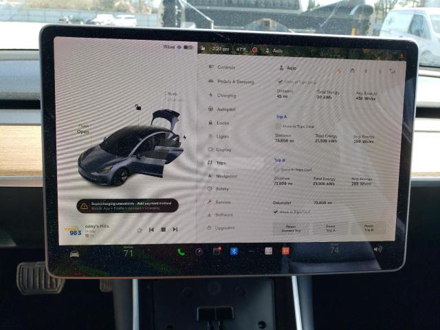 Photo 9 from auction – 2020 TESLA MODEL 3 with VIN 5YJ3E1EBXLF710933