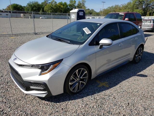 TOYOTA COROLLA SE 2021 with VIN 5YFS4MCE1MP095885 - Photo from auction