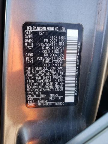 Photo 14 from auction – 2012 NISSAN JUKE S with VIN JN8AF5MV8CT113658
