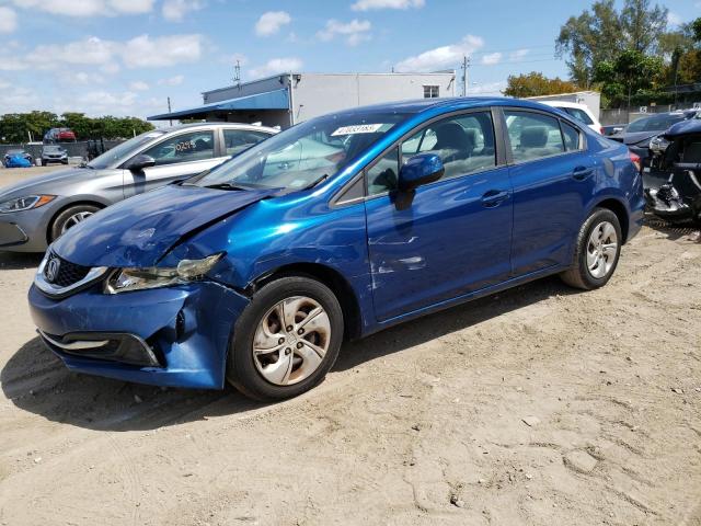 HONDA CIVIC LX 2013 with VIN 19XFB2F58DE068434 - Photo from auction