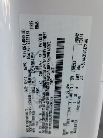 Photo 14 from auction – 2013 FORD ESCAPE TIT with VIN 1FMCU9J97DUC24069