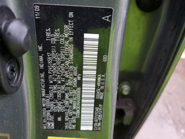 Photo 14 from auction – 2010 TOYOTA HIGHLANDER with VIN 5TDBK3EH4AS006806