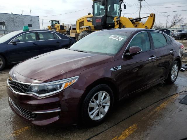 KIA OPTIMA LX 2016 with VIN 5XXGT4L31GG039966 - Photo from auction