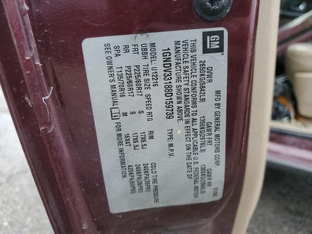 Photo 14 from auction – 2008 CHEVROLET UPLANDER L with VIN 1GNDV33188D159739