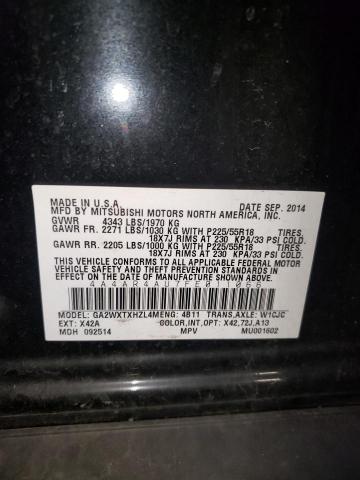 Photo 14 from auction – 2015 MITSUBISHI OUTLANDER with VIN 4A4AR4AU7FE011066