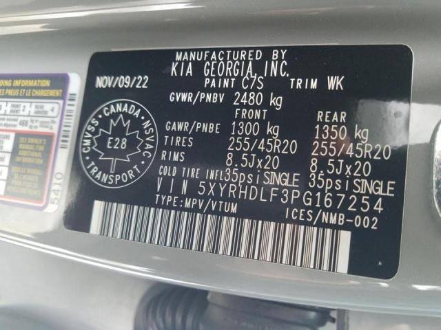 Photo 14 from auction – 2023 KIA SORENTO EX with VIN 5XYRHDLF3PG167254