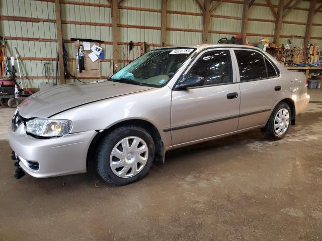 TOYOTA COROLLA CE 2002 with VIN 2T1BR12E72C871418 - Photo from auction
