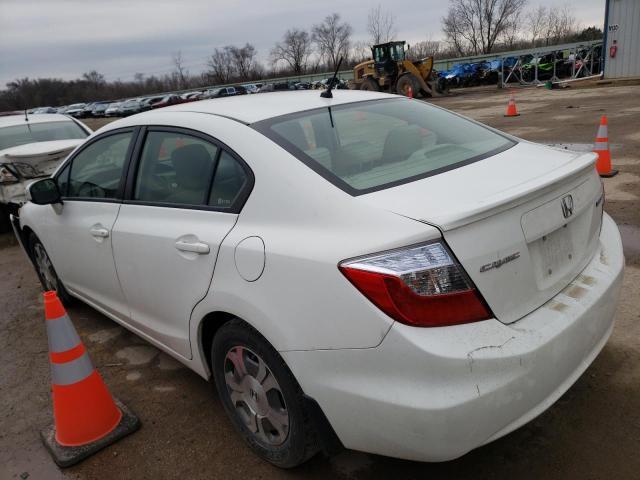 Photo 2 from auction – 2012 HONDA CIVIC HYBR with VIN JHMFB4F31CS004451