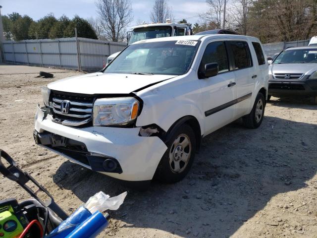 HONDA PILOT LX 2013 with VIN 5FNYF4H28DB077639 - Photo from auction