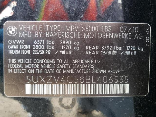 Photo 14 from auction – 2011 BMW X5 XDRIVE3 with VIN 5UXZV4C58BL406535