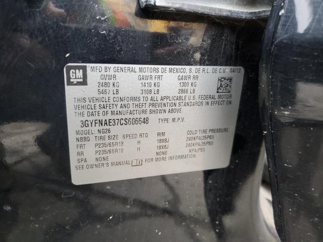 Photo 14 from auction – 2012 CADILLAC SRX LUXURY with VIN 3GYFNAE37CS606648
