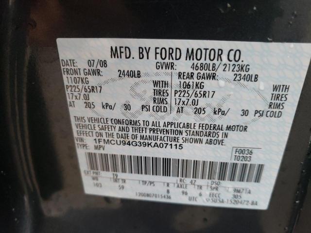 Photo 14 from auction – 2009 FORD ESCAPE LIM with VIN 1FMCU94G39KA07115