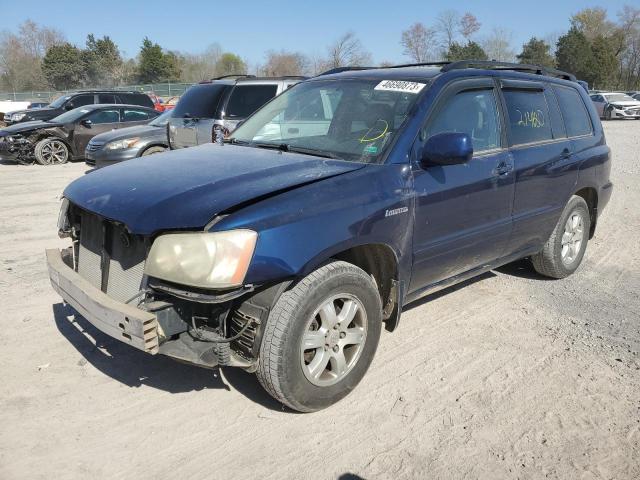 TOYOTA HIGHLANDER 2002 with VIN JTEGF21A920034906 - Photo from auction