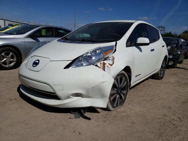 NISSAN LEAF S 2017 with VIN 1N4BZ0CP6HC302934 - Photo from auction