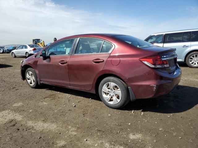 Photo 2 from auction – 2013 HONDA CIVIC LX with VIN 19XFB2F58DE290486