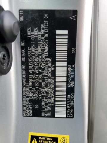 Photo 10 from auction – 2012 TOYOTA HIGHLANDER with VIN 5TDBK3EH5CS096891