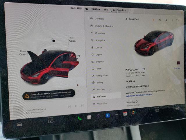 Photo 9 from auction – 2022 TESLA MODEL 3 with VIN 5YJ3E1EB7NF185008