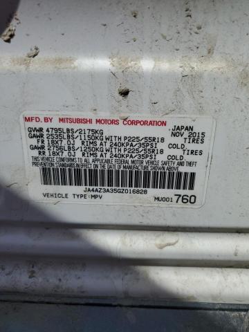 Photo 14 from auction – 2016 MITSUBISHI OUTLANDER with VIN JA4AZ3A35GZ016828