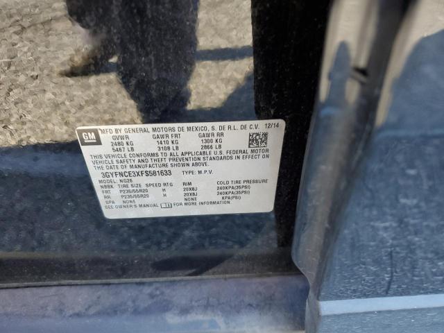 Photo 14 from auction – 2015 CADILLAC SRX PERFOR with VIN 3GYFNCE3XFS581633