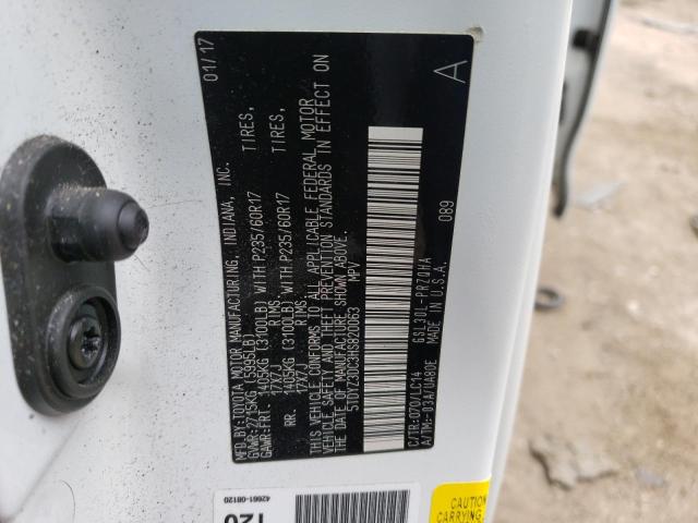 Photo 14 from auction – 2017 TOYOTA SIENNA XLE with VIN 5TDYZ3DC3HS820063