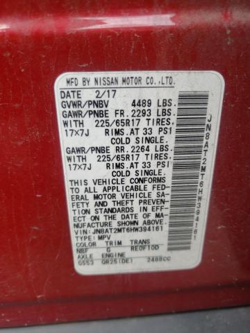 Photo 14 from auction – 2017 NISSAN ROGUE S with VIN JN8AT2MT6HW394161