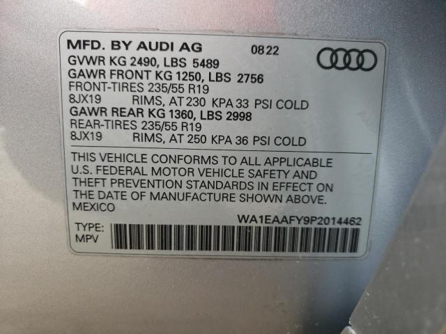 Photo 14 from auction – 2023 AUDI Q5 PREMIUM with VIN WA1EAAFY9P2014462