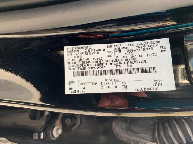 Photo 10 from auction – 2017 FORD F250 SUPER with VIN 1FT7W2BT1HEC96385