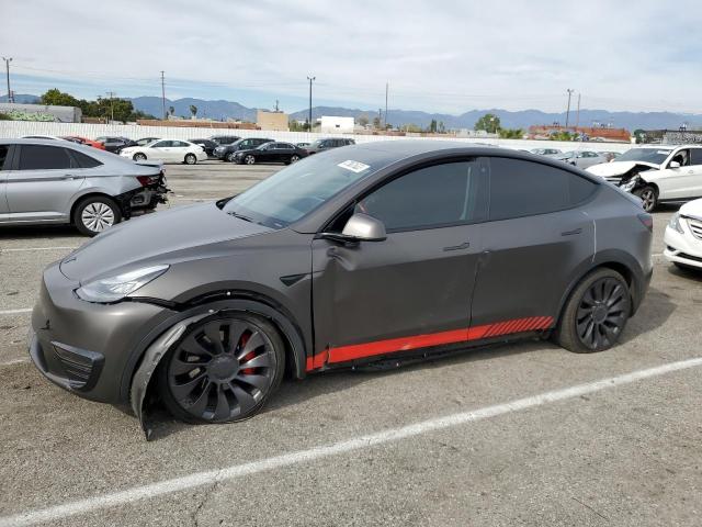 TESLA MODEL Y 2020 with VIN 5YJYGDEF0LF027899 - Photo from auction