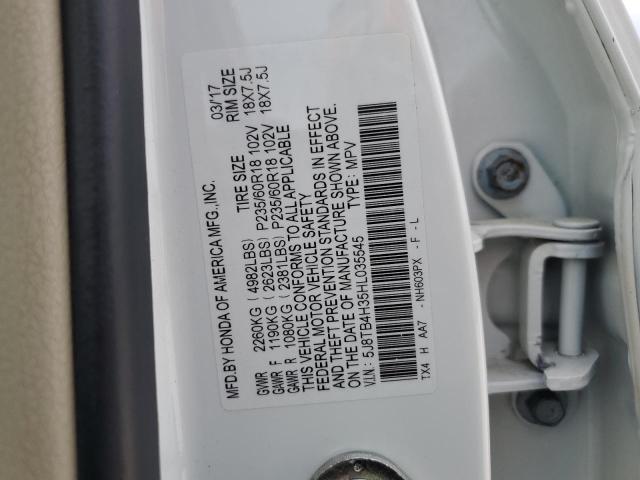 Photo 14 from auction – 2017 ACURA RDX with VIN 5J8TB4H35HL035545