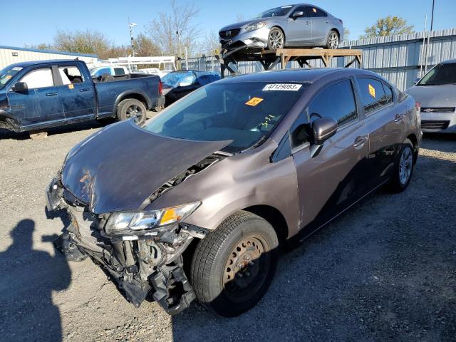 HONDA CIVIC LX 2014 with VIN 19XFB2F56EE241708 - Photo from auction