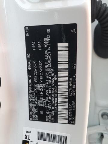 Photo 14 from auction – 2020 TOYOTA HIGHLANDER with VIN 5TDFZRBH4LS036802