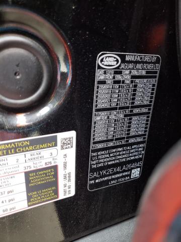 Photo 14 from auction – 2020 LAND ROVER RANGE ROVE with VIN SALYK2EX4LA264845