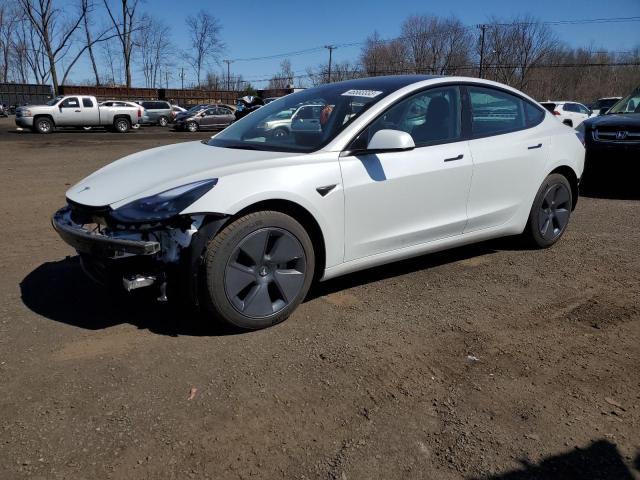 TESLA MODEL 3 2022 with VIN 5YJ3E1EAXNF322353 - Photo from auction