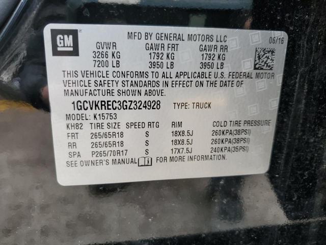 Photo 14 from auction – 2016 CHEVROLET SILVERADO with VIN 1GCVKREC3GZ324928