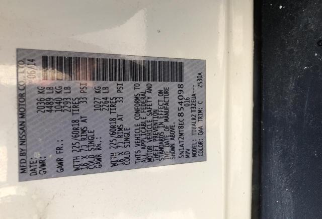 Photo 10 from auction – 2014 NISSAN ROGUE S with VIN 5N1AT2MT8EC854098