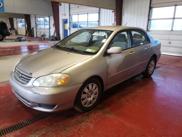 TOYOTA COROLLA CE 2003 with VIN 2T1BR38E33C144734 - Photo from auction