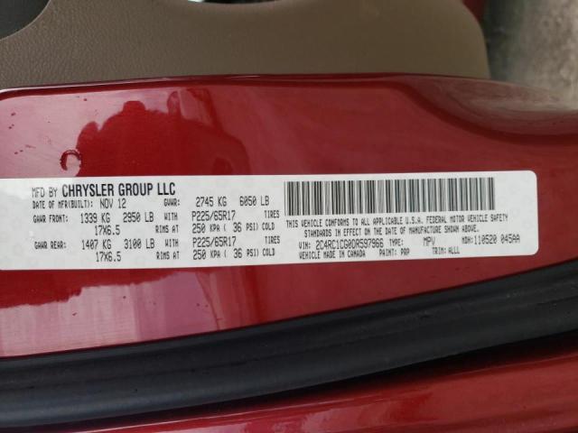 Photo 14 from auction – 2013 CHRYSLER TOWN & COU with VIN 2C4RC1CG0DR597966