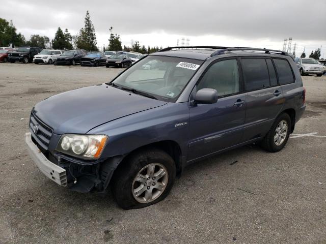 TOYOTA HIGHLANDER 2001 with VIN JTEGF21A810009803 - Photo from auction