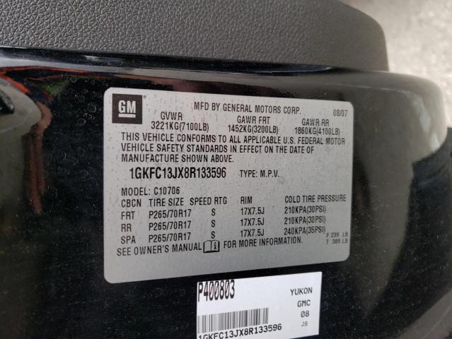 Photo 14 from auction – 2008 GMC YUKON with VIN 1GKFC13JX8R133596