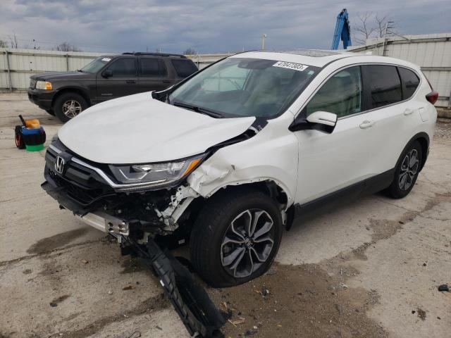 HONDA CR-V EX 2022 with VIN 7FARW2H54NE015504 - Photo from auction