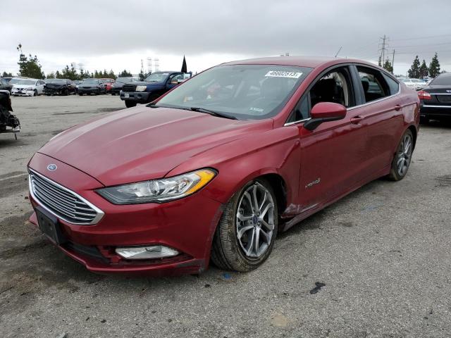 FORD FUSION SE 2017 with VIN 3FA6P0LU9HR350572 - Photo from auction