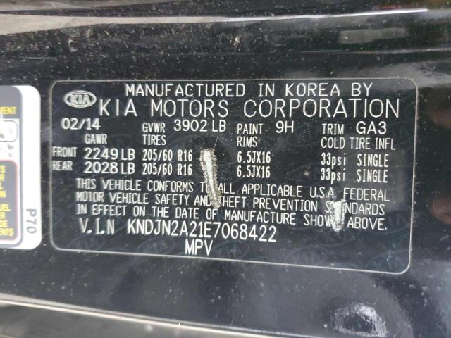 Photo 14 from auction – 2014 KIA SOUL with VIN KNDJN2A21E7068422
