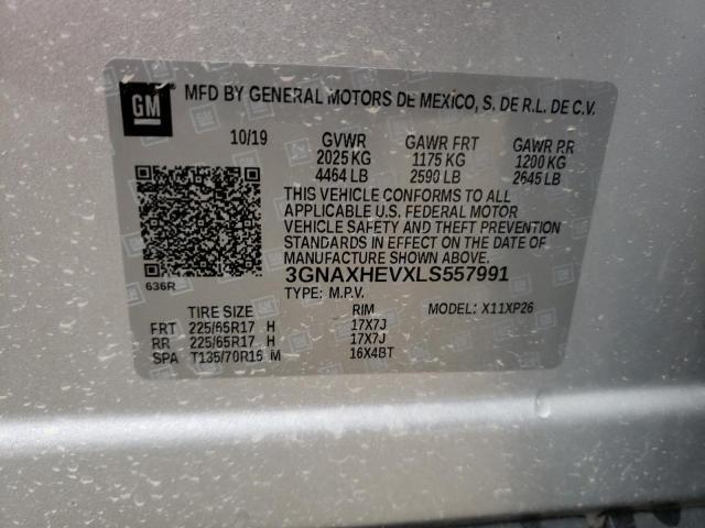Photo 14 from auction – 2020 CHEVROLET EQUINOX LS with VIN 3GNAXHEVXLS557991