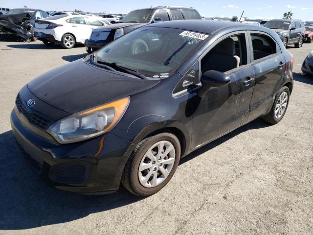 KIA RIO LX 2014 with VIN KNADM5A35E6359101 - Photo from auction