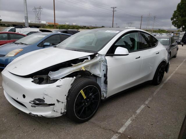 TESLA MODEL Y 2021 with VIN 5YJYGAEE0MF250953 - Photo from auction