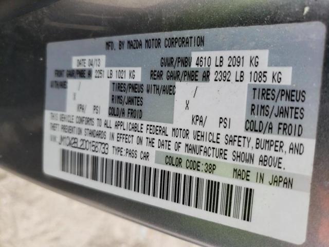Photo 14 from auction – 2013 MAZDA 5 with VIN JM1CW2BL2D0158733